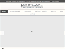 Tablet Screenshot of mylarshades.com